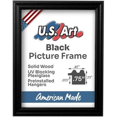 Black Puzzle Frame .75″ Inch Wide – Handmade Solid Wood Picture Frames