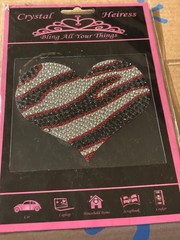 Large Heart Sticker. New in Package. As Shown.