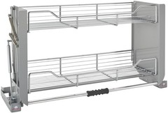 Rev-A-Shelf 5PD-36 Modern 34-1/4″ Pull Down Shelf Organizer for – Chrome