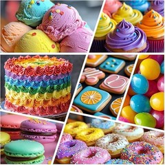 (G6B) 10 Color Powder Food Coloring Set for Cake Decorating Baking Icing Slime