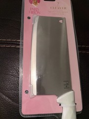 Paris Hilton Cleaver High Carbon Stainless Steel Steel Blade Ergonomic Handle7in