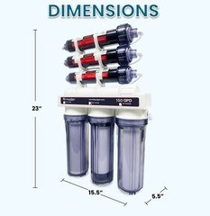 LiquaGen Maestro 7 Stage 150 GPD RO/DI Water Filter System DI Reverse Osmosis
