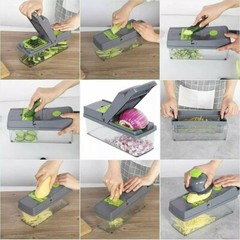 15-In-1 Vegetable Fruit Chopper Cutter Food Onion Veggie Dicer Slicer Kitchen US