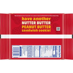 NUTTER BUTTER Double Nutty Peanut Butter Sandwich Cookies Family Size, 15.27 oz.