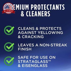 303 Products Marine Clear Vinyl Protective Cleaner, Clear Vinyl Window Cleaner &