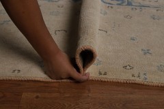 Muted Traditional Area Rug 10×13 Handmade Wool Distressed Floral for Any Room