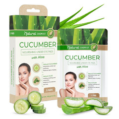 Cucumber & Aloe under Eye Patches – Cooling, Reduces Puffiness, Anti-Aging, Hydr
