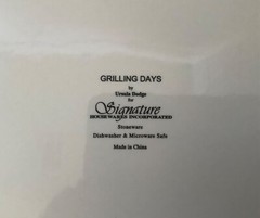 Grilling Days By Ursula Dodge 14” Stoneware Platter