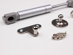 MINI (17CM) Gasfeder Gasdruckfeder Kompressionsfeder Klappenbeschlag SILBER