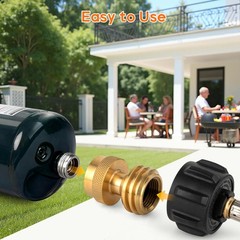 1lb Propane Tank Adapter Propane Adapter 20lb to 1lb Converter Universal QCC-1..