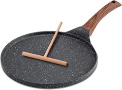 Nonstick Crepe Pan 5 PCS Kitchen Pancake Grill 8 Inch Granite Flat Skillet