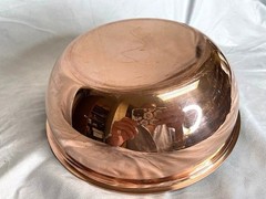 Mauviel 1830 Copper 8 ½” M’6 Chefs Pan Round Bottom 2qt Stainless Steel Handle