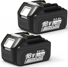 2 Pack 18V 6.0Ah Battery For Makita BL1850 BL1840 BL1830 BL1820 BL1815 With LCD