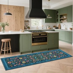 Stylish Bohemian 2×6 Runner Rug – Non-Slip, Floral Design, Suitable for Any Room