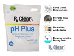 Rx Clear pH Plus Increaser Granular Soda Ash Chemical For Swimming Pool – 10 lbs