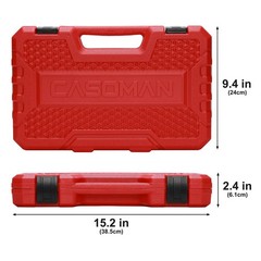 3/8 In. 49 Piece Milwaukee 6 Point Impact Socket Ratchet Drive and Metric Set