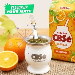 CBSé Yerba Mate Orange Flavor – Loose Leaf Yerba Mate Tea, 2 Pack (500 g Each)