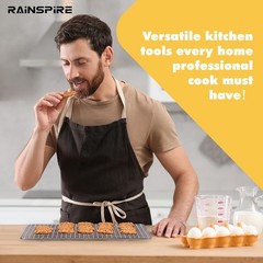 Stainless Steel Cooling Rack – Fits Quarter Sheet Pans Effortlessly