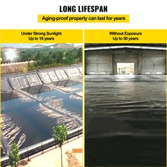 LLDPE Pond Liner Pond Liners 15′ x 20′ 20 Mil Waterproof Fish Pond Liner