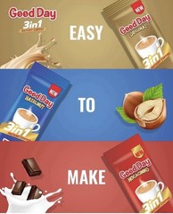 Good Day Mochaccino 3-in-1-Instant Coffee 24Sticks–Rich Mocacino Bliss in Sips