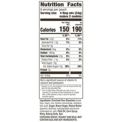 Betty Crocker Peanut Butter Cookie Mix, Makes twelve (12) 2-inch Cookies, 7.2oz