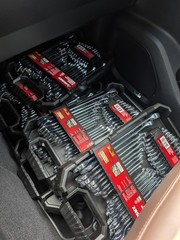 Husky SAE and Metric Combination Wrench Set with Tray (32-Piece)