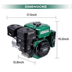 Electric Start Gas Engine Motor 212cc 4-Stroke 7HP Horizontal Lawn Mowers
