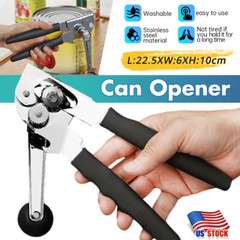 Commercial Can Opener Manual Heavy Duty Easy Folding Hand Crank Can Opener US