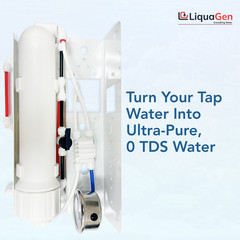 LiquaGen 5 Stage Premium 100 GPD RO/DI Water Filter System + Gauge & TDS Meter