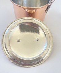 Ruffoni Copper Tin Lined Saucepan 17cm/ 7″ Oak Leaf Handle Lid