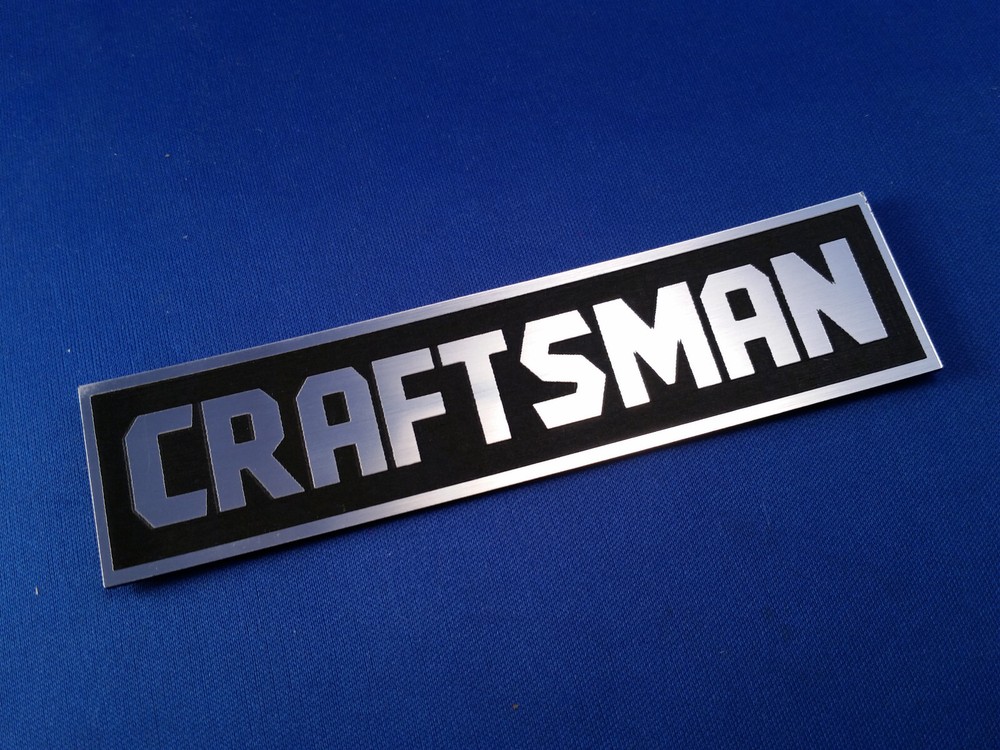 Handmade Laser-etched Toolbox Emblem – Craftsman