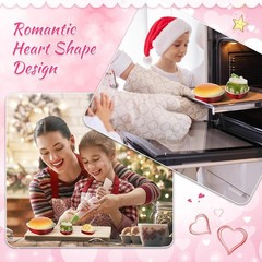 30 Pack Heart Shaped Cake Pans 9 oz, 1.86 oz Aluminum Heart Shaped Foil Pan