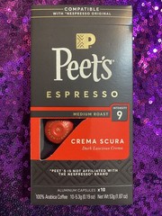 89 Peet’s Coffee Espresso Capsules Crema Scura Intensity 9 Medium Roast SEPT2026