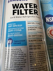Samsung Water Filter HAF-QINS/EXP DA97-17376B DA97-08006C NSF 300GAL