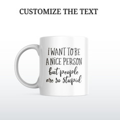 Personalized mug with text photo name logo personalized gift funny coffee mug 06