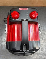 Craftsman Portable Electric Space Heater 120V Forced Air Fan, 2 Heat Dial
