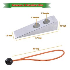 Firefighter Aluminum Wedge with Bungee Cord, Durable and Handy Firefighting