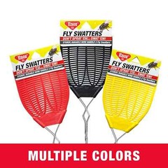 (3 pack)Enoz Fly Swatter, Wire Handled Plastic Fly Swatter, Assorted Colors,2 ct