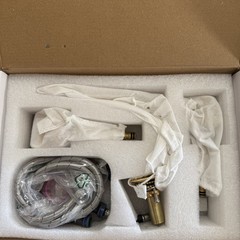 Becola Gold Color Wide Spread Faucet Modern Low Arch Thin New