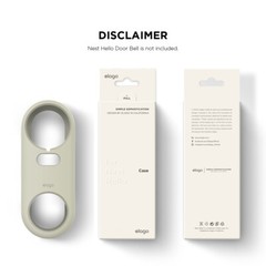 Google Nest Hello Doorbell Cover – elago® Silicone Case [Classic White]