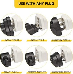 1-500 Pcs European EU To US American Adapter Plug Converter Euro Asia to USA Lot