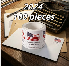 1 ROLLS Of 100 2024 USPS Postage PCS-Special Sale Free and fast shipping