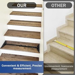 Stair Treads Gauge Template Tool Stair Measuring Tool for Shelf Stairs