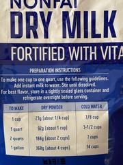 Instant Nonfat Dry Milk 64 oz Bag 4 lbs 20 Quarts 80 Servings Meijer Vitamin A D