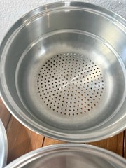 Vtg 2 Qt Saladmaster 3 Piece Double Boiler Steamer Pot Pan Set Stainless~MINT