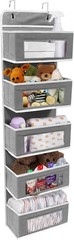 Over Door Hanging Organizer 5 Pockets Wall Closet Hanging Storage Bag