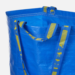 2PC IKEA Frakta Medium Shopping Bag Blue Durable Grocery Laundry Storage 10Gal