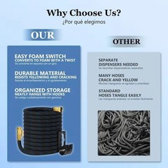 50FT 100FT 4X Stronger Deluxe Heavy Duty Expandable Flexible Garden Water Hose