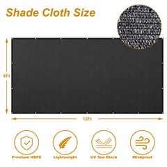 60% Shade Cloth Anti-Aging Sun Mesh UV Resistant Net Sunblock Plant Garden Tarp