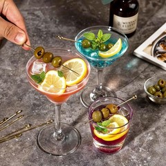 Metal Martini Cocktail Picks Gold, Skewers for Olive 4.2 in to 4.38 in, Stainles